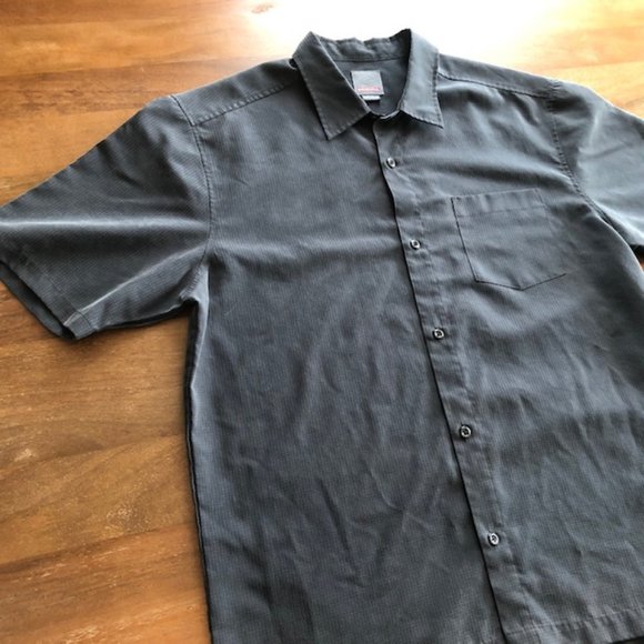 Mens Quiksilver Short Sleeve Dark Gray Medium - Picture 2 of 8